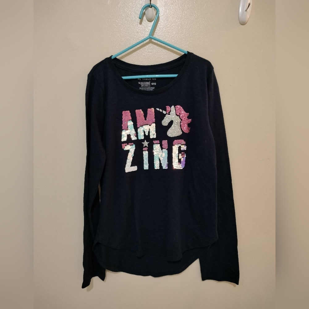 Girls my favorite tee long sleeve shirt